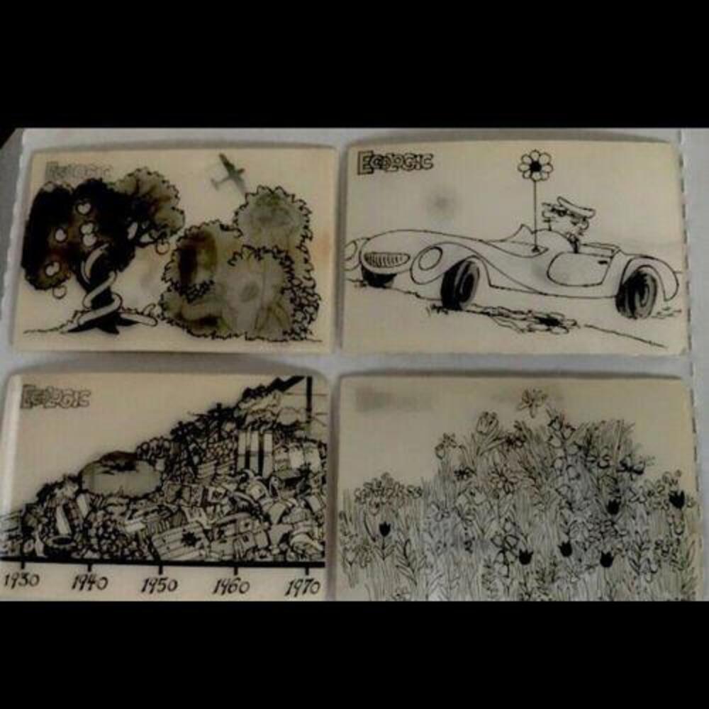 So Rare 1970’s 5 pc set  Vari Vue ecological Postcards